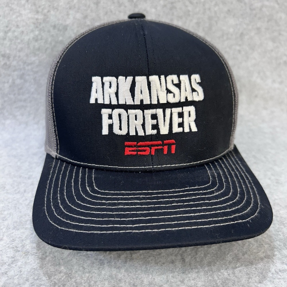 Arkansas Forever ESPN Snapback Trucker Hat Pacific Headwear 104S Mesh Back Cap